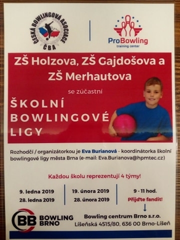 Školní bowlingová liga 28.1.2019